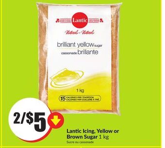 Chalo FreshCo Lantic icing, yellow or brown sugar 1 kg offer