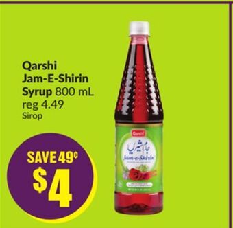 Chalo FreshCo Qarshi jam-e-shirin syrup 800 ml offer