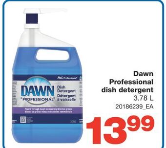 Wholesale Club Dawn professional dish detergent, 3.78 l offer