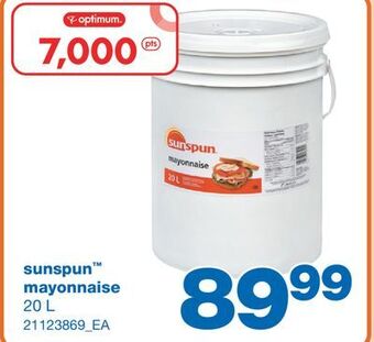 Wholesale Club Sunspun™ mayonnaise, 20 l offer
