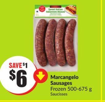 Chalo FreshCo Marcangelo sausages frozen 500-675 g offer