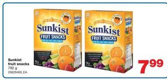 Wholesale Club Sunkist fruit snacks, 792 g offer