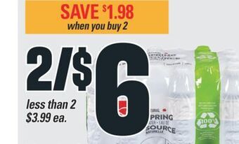 Valu-mart Eau de source naturelle pc, 24x500 ml offer