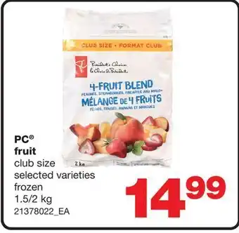 Wholesale Club Pc® fruit, 1.5/2 kg offer