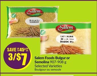 Chalo FreshCo Salem foods bulgur or semolina 907-908 g selected varieties offer