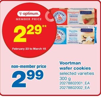 Wholesale Club Voortman wafer cookies, 300 g offer