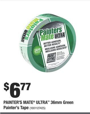 Home Depot Painter's mate® ultra™ 36mm green painter's tape offer