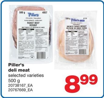 Wholesale Club Piller's deli meat, 500 g offer