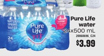 Zehrs Markets Pure life water, 24x500 ml offer
