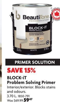 Home Hardware Block-it problem solving primer offer