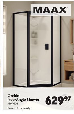 Home Hardware Orchid neo angle shower cabinet offer