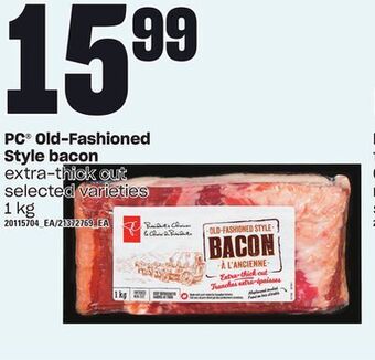 Zehrs Markets Pc® old-fashioned style bacon, 1 kg offer