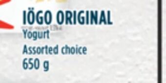 Marché Adonis Iögo original yogurt offer
