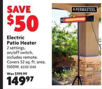 Home Hardware Electric patio heater offer