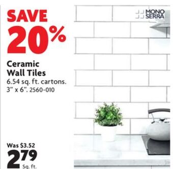 Home Hardware Ceramic wall tiles offer