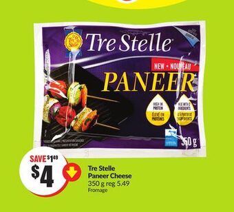 FreshCo Tre stelle paneer cheese 350 g offer