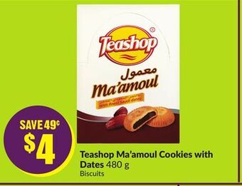 FreshCo Teashop ma'amoul cookies with dates 480 g offer