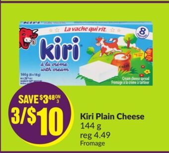 FreshCo Kiri plain cheese 144 g offer