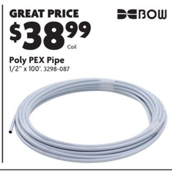 Home Hardware Poly pex pipe offer