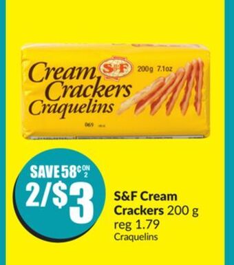 FreshCo S&f cream crackers 200 g offer