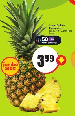 FreshCo Jumbo golden pineapples product of costa rica offer