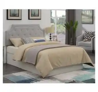 Aaron's Alta queen headboard with full 9.5" tight top medium mattress with foundation offer