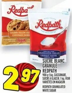 Metro Redpath Granulated White Sugar 900 g- 1 kg offer