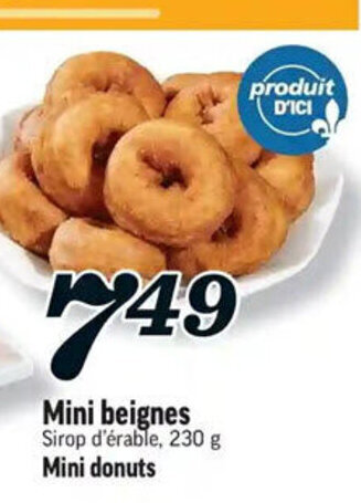 Marché Richelieu Mini donuts 230g offer