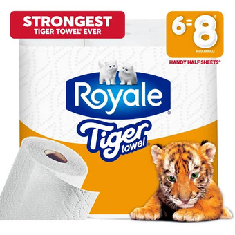 Walmart Royale tiger towel paper towels offer