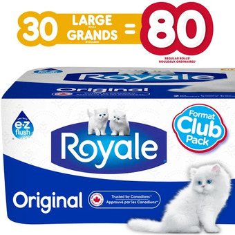 Walmart Royale original or velour bathroom tissue offer