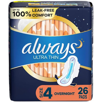 Walmart Always pads or liners or tampax tampons offer