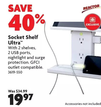 Home Hardware Socket shelf ultra offer
