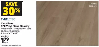 Home Hardware Canadiana spc vinyl plank flooring offer