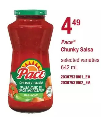 Loblaws Pace chunky salsa offer