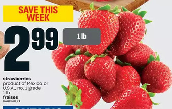 Independent Grocer Strawberries offer