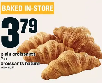 Independent Grocer Plain croissants offer