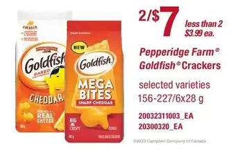 Loblaws Pepperidge farm goldfish crackers offer
