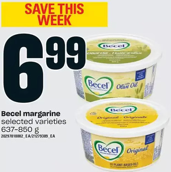 Loblaws Becel margarine offer
