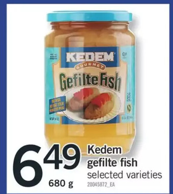 Fortinos Kedem gefilte fish offer