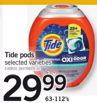 Fortinos Tide pods offer
