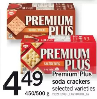 Fortinos Premium plus soda crackers offer