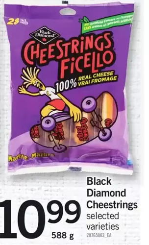Fortinos Black diamond cheestrings offer