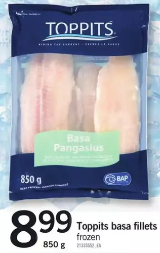 Fortinos Toppits basa fillets offer