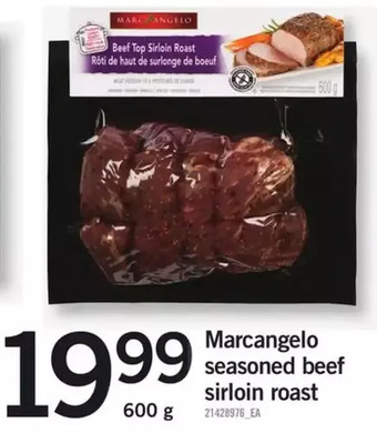 Fortinos Marcangelo seasoned beef sirloin roast offer