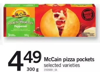 Fortinos Mccain pizza pockets offer