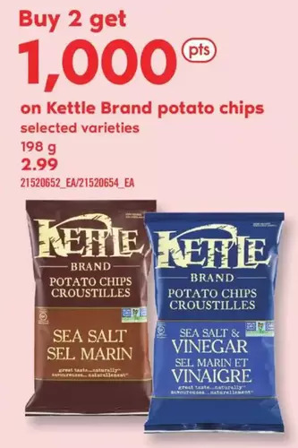 Fortinos Kettle brand potato chips offer