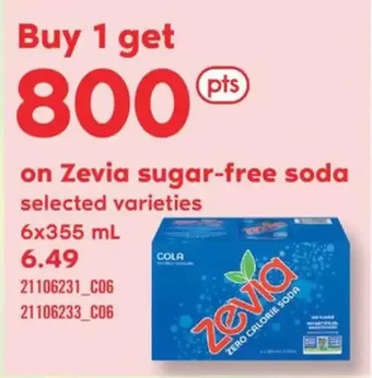 Fortinos Zevia sugar-free soda offer