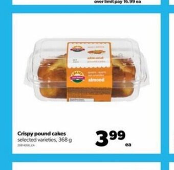 Real Canadian Superstore Crispy pound cakes 368 g offer
