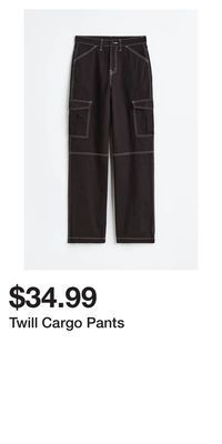 H&M Twill cargo pants offer