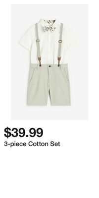 H&M 3-piece cotton set offer